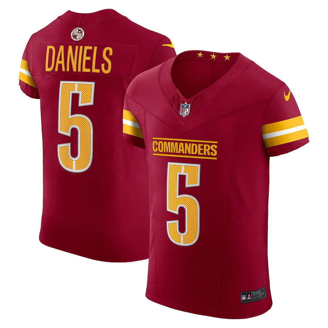 Zennovawear Jayden Daniels Washington Commanders Team Vapor FUSE. Elite Jersey - Burgundy