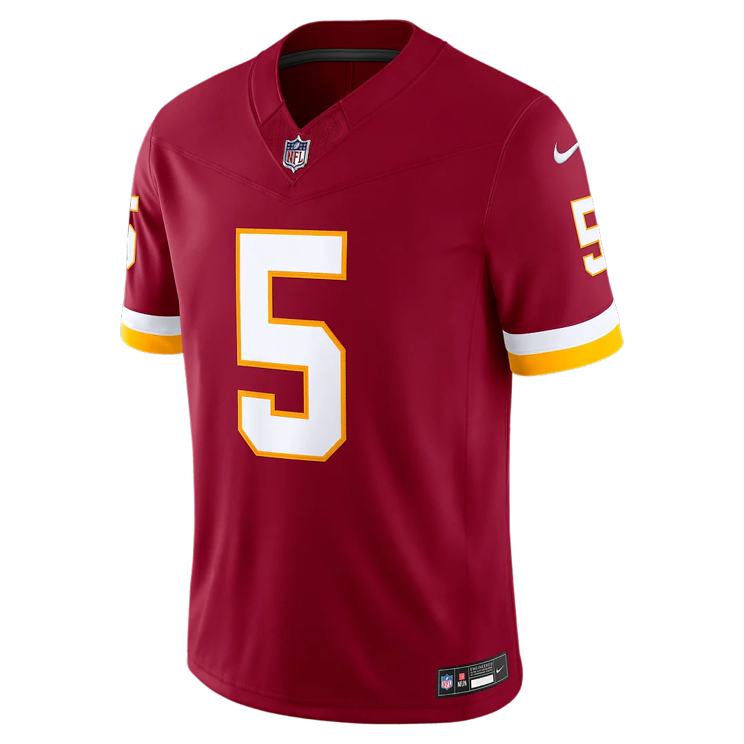 Zennovawear Jayden Daniels Washington Commanders Team Vapor FUSE. Stitched Limited Jersey - Burgundy