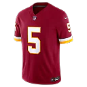 Zennovawear Jayden Daniels Washington Commanders Team Vapor FUSE. Stitched Limited Jersey - Burgundy