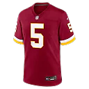 Zennovawear Jayden Daniels Washington Commanders Game Jersey - Burgundy