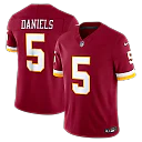 Zennovawear Jayden Daniels Washington Commanders Team Vapor FUSE. Stitched Limited Jersey - Burgundy