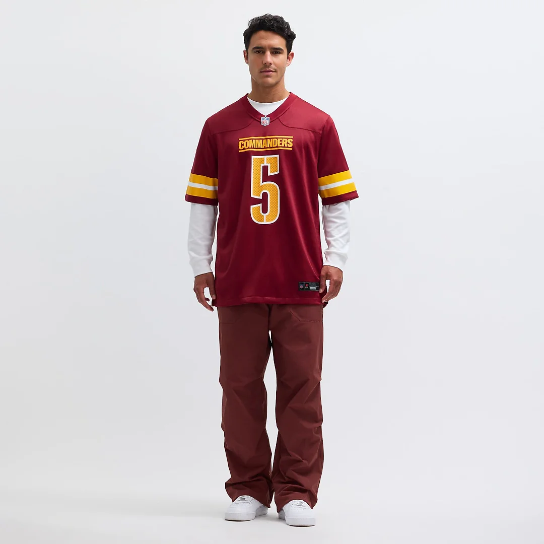 Zennovawear Jayden Daniels Washington Commanders Player Game Jersey - Burgundy