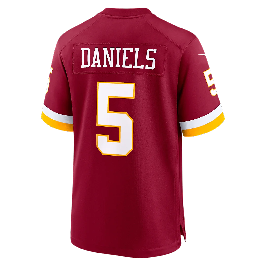 Zennovawear Jayden Daniels Washington Commanders Game Jersey - Burgundy