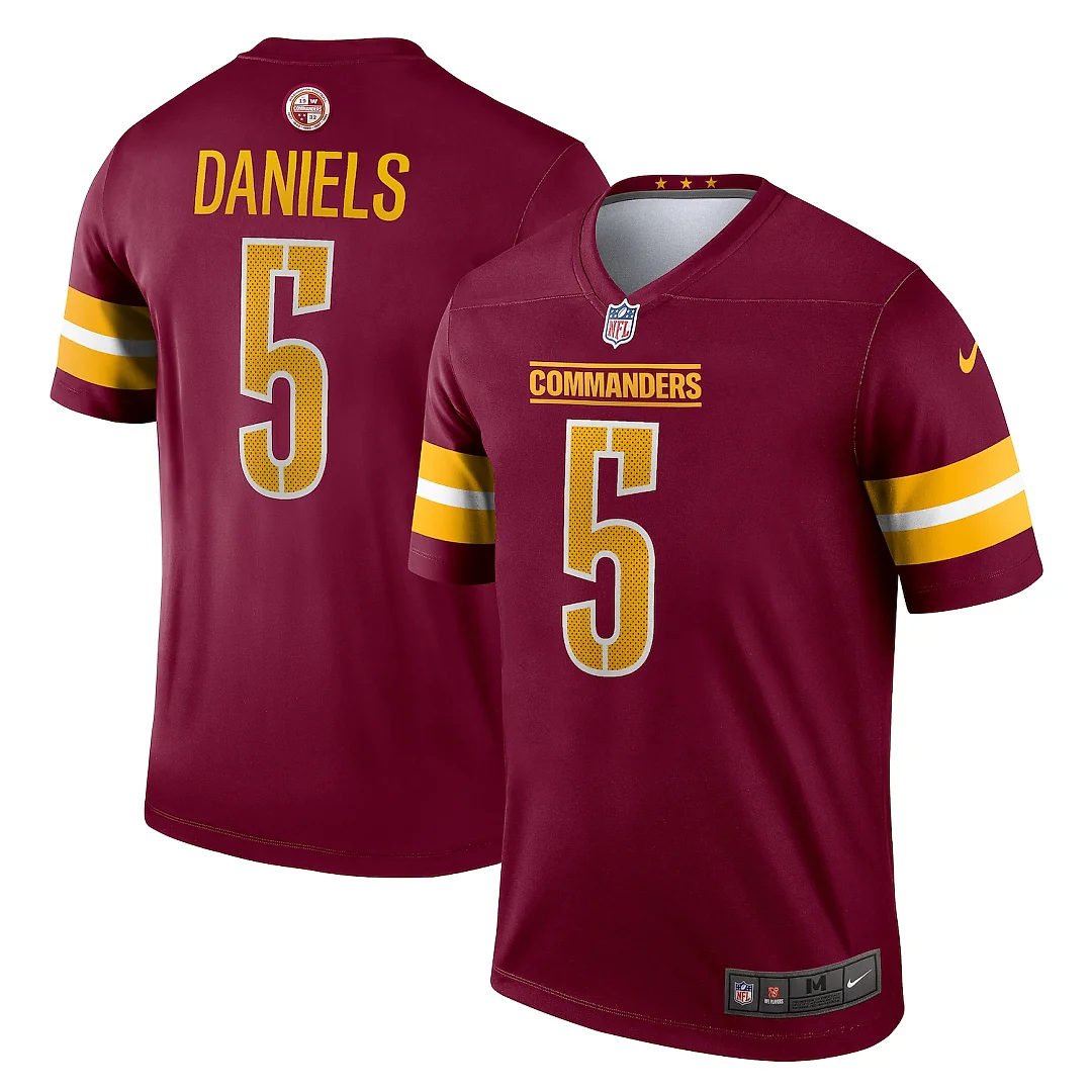Zennovawear Jayden Daniels Washington Commanders Legend Player Performance Top - Burgundy