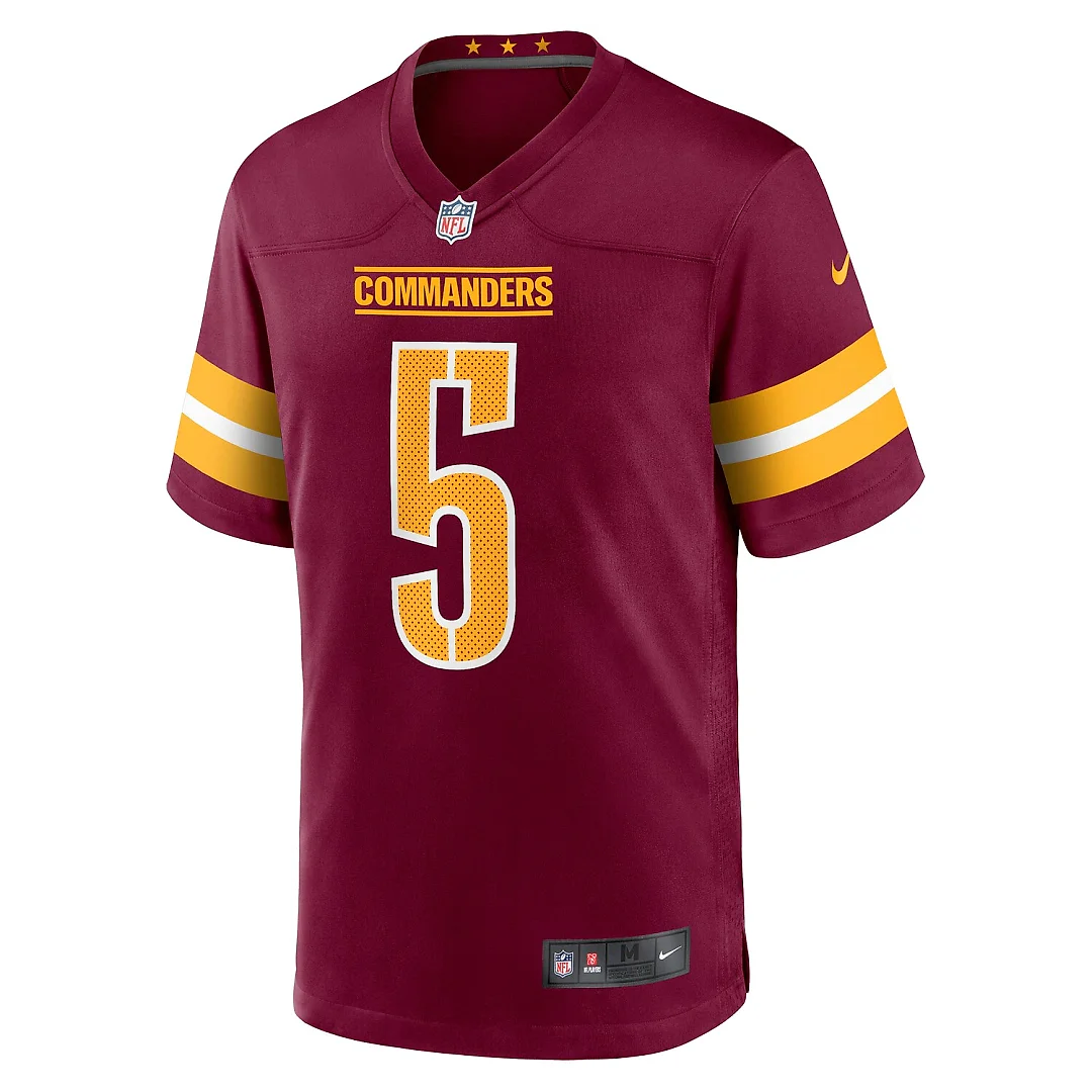Zennovawear Jayden Daniels Washington Commanders Player Game Jersey - Burgundy