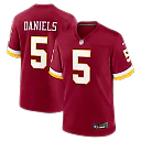 Zennovawear Jayden Daniels Washington Commanders Game Jersey - Burgundy