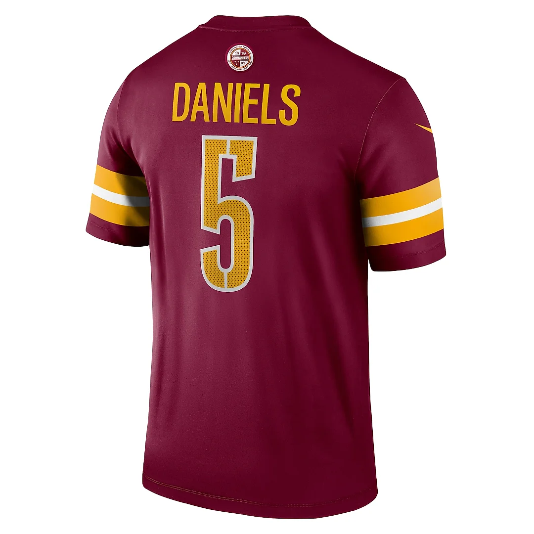 Zennovawear Jayden Daniels Washington Commanders Legend Player Performance Top - Burgundy