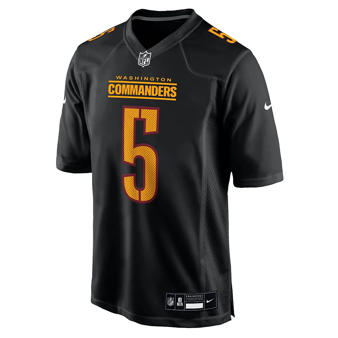 Zennovawear Jayden Daniels Washington Commanders Fashion Jersey - Carbon Black