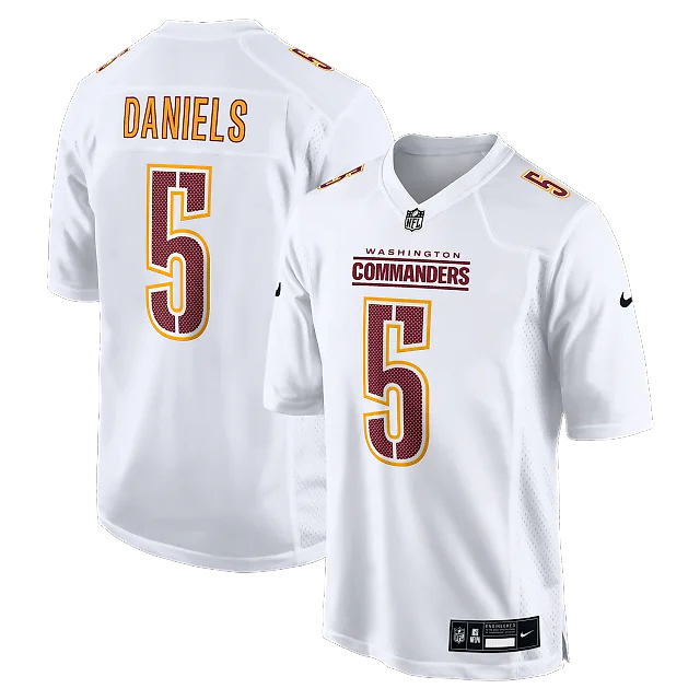 Zennovawear Jayden Daniels Washington Commanders Fashion Jersey - Tundra White