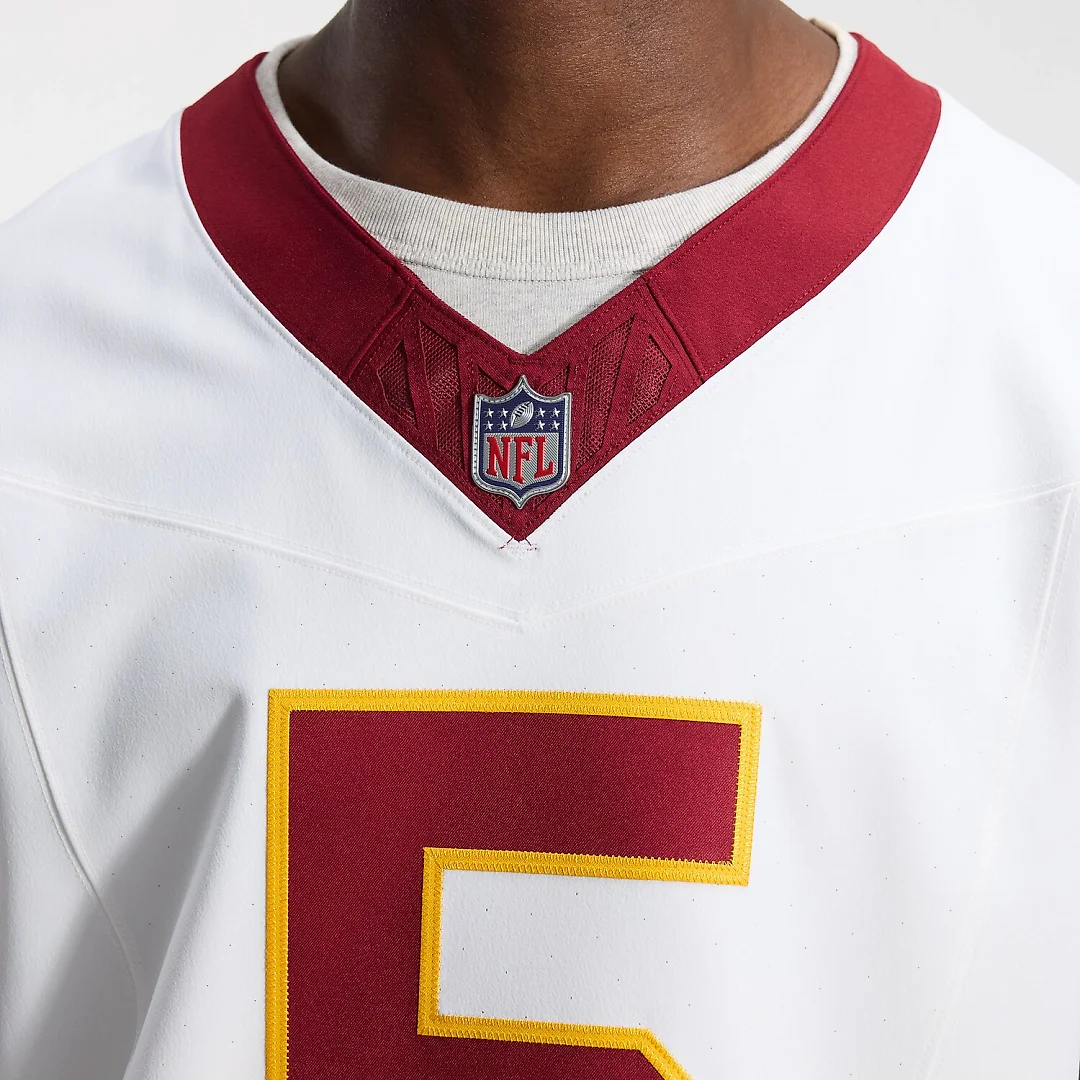Zennovawear Jayden Daniels Washington Commanders Alternate 2 Super Bowl Era Vapor FUSE. Elite Jersey - White