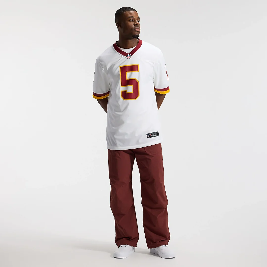 Zennovawear Jayden Daniels Washington Commanders Game Super Bowl Era Jersey - White