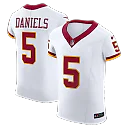 Zennovawear Jayden Daniels Washington Commanders Alternate 2 Super Bowl Era Vapor FUSE. Elite Jersey - White