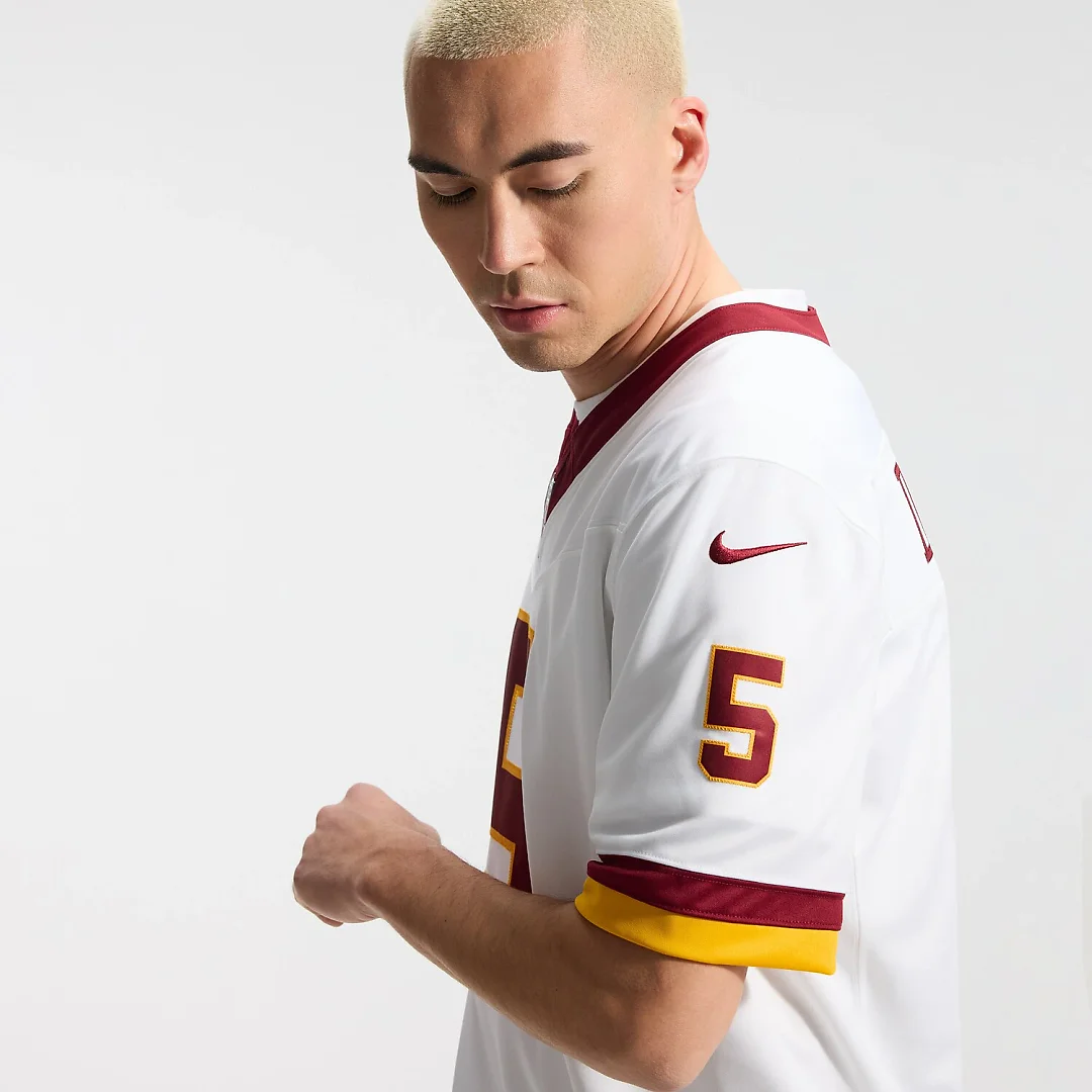 Zennovawear Jayden Daniels Washington Commanders Vapor FUSE. Stitched Limited Jersey - White