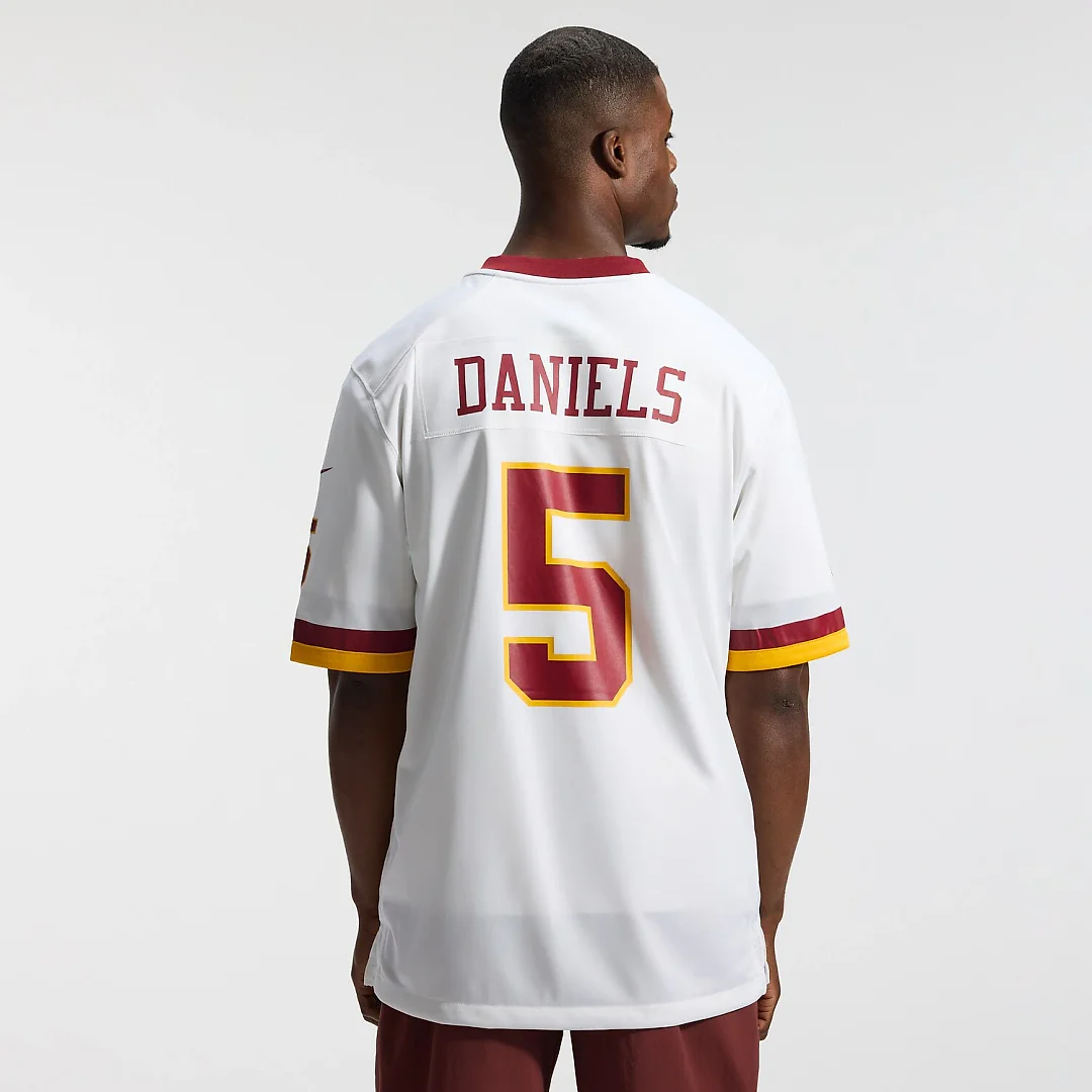 Zennovawear Jayden Daniels Washington Commanders Game Super Bowl Era Jersey - White