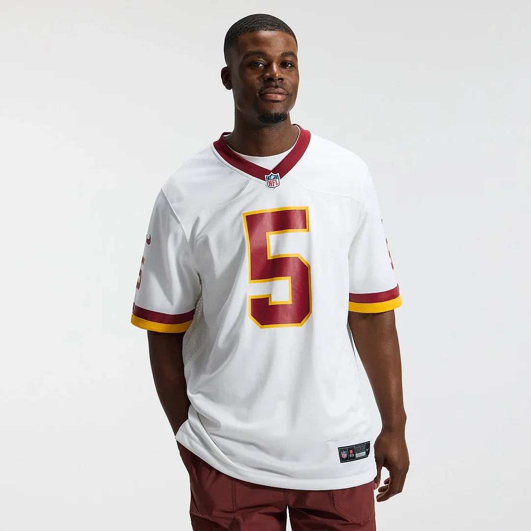 Zennovawear Jayden Daniels Washington Commanders Game Super Bowl Era Jersey - White