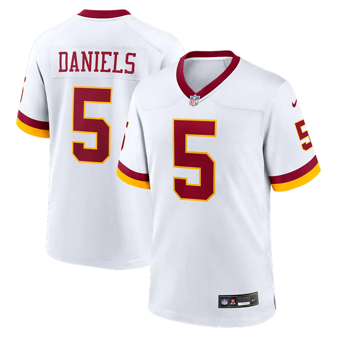 Zennovawear Jayden Daniels Washington Commanders Game Super Bowl Era Jersey - White