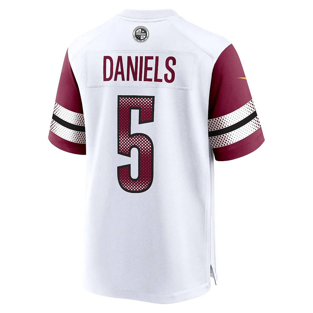 Zennovawear Jayden Daniels Washington Commanders Player Game Jersey - White