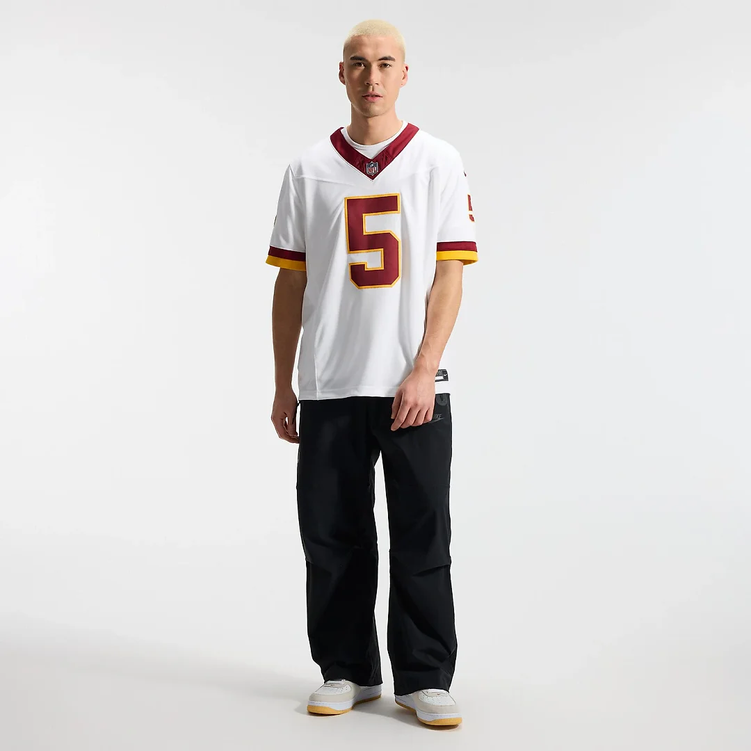 Zennovawear Jayden Daniels Washington Commanders Vapor FUSE. Stitched Limited Jersey - White