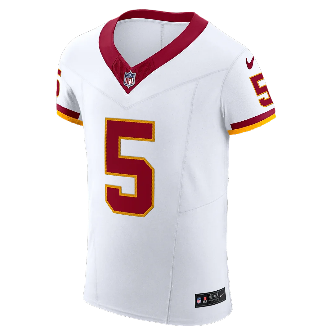 Zennovawear Jayden Daniels Washington Commanders Alternate 2 Super Bowl Era Vapor FUSE. Elite Jersey - White