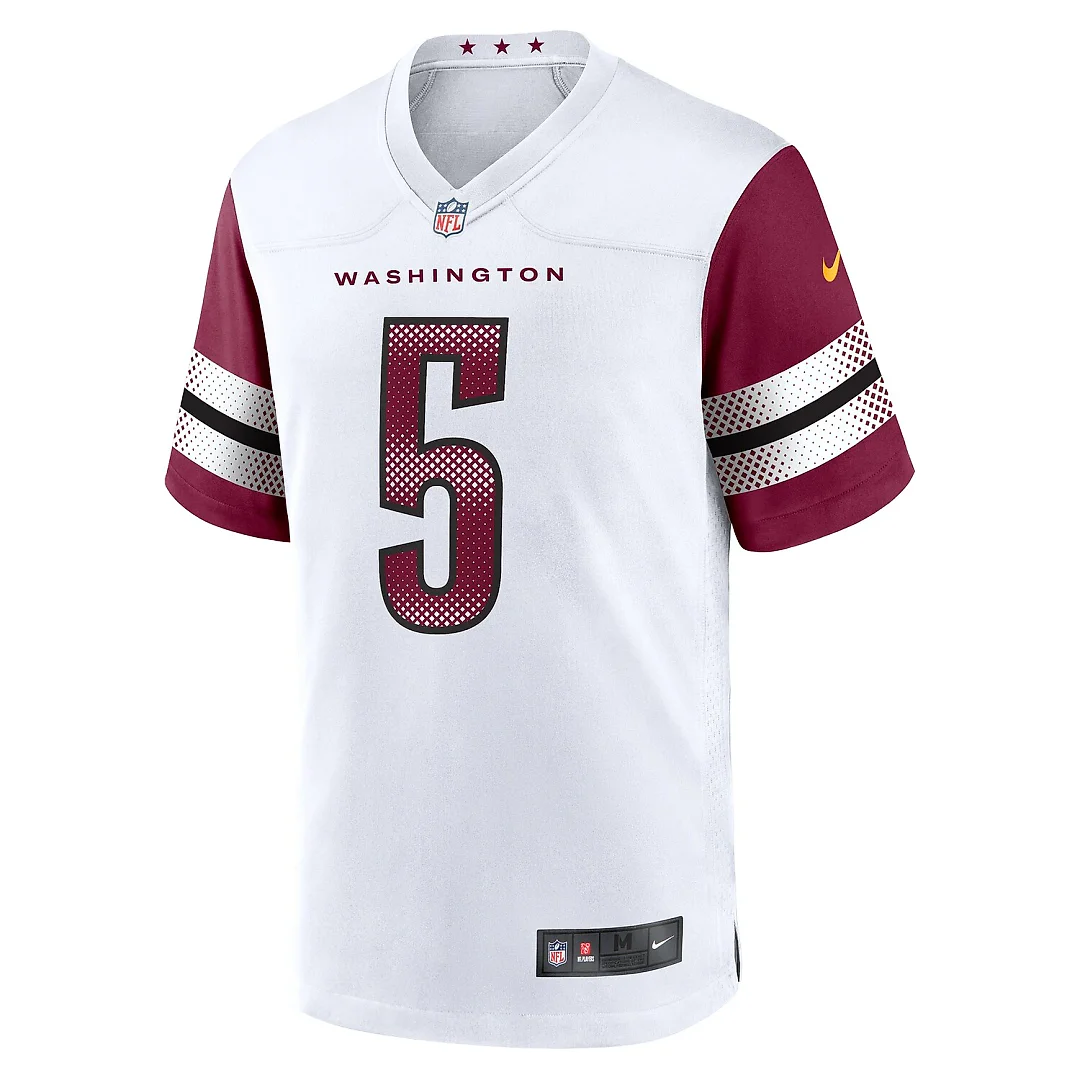 Zennovawear Jayden Daniels Washington Commanders Player Game Jersey - White