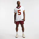Zennovawear Jayden Daniels Washington Commanders Alternate 2 Super Bowl Era Vapor FUSE. Elite Jersey - White