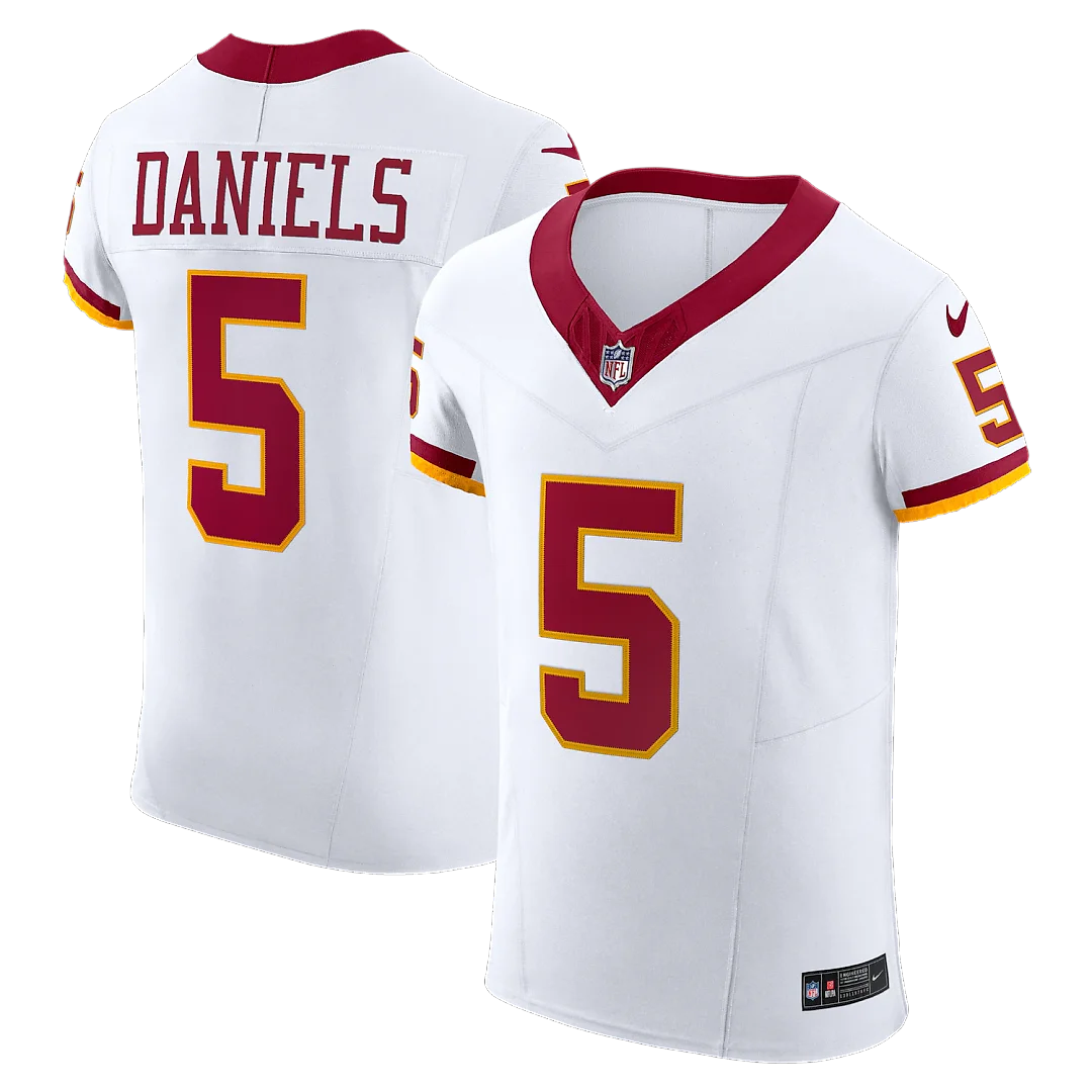 Zennovawear Jayden Daniels Washington Commanders Alternate 2 Super Bowl Era Vapor FUSE. Elite Jersey - White