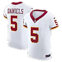 Zennovawear Jayden Daniels Washington Commanders Alternate 2 Super Bowl Era Vapor FUSE. Elite Jersey - White