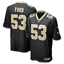 Zennovawear Jaylan Ford New Orleans Saints Game Jersey - Black