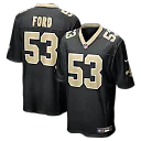Zennovawear Jaylan Ford New Orleans Saints Game Jersey - Black