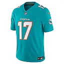 Zennovawear Jaylen Waddle Miami Dolphins Team Vapor FUSE. Stitched Limited Jersey - Aqua
