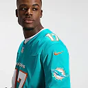 Zennovawear Jaylen Waddle Miami Dolphins Team Vapor FUSE. Stitched Limited Jersey - Aqua