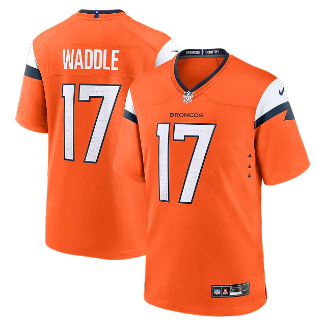 Zennovawear Jaylen Waddle Denver Broncos Game Jersey - Orange