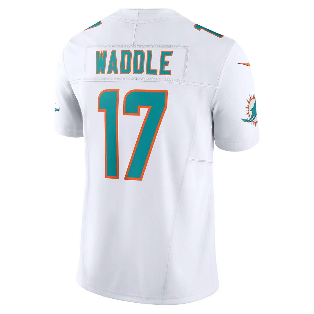 Zennovawear Jaylen Waddle Miami Dolphins Vapor FUSE. Limited Jersey - White