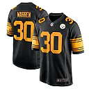 Zennovawear Jaylen Warren Pittsburgh Steelers Alternate Game Jersey - Black