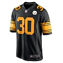 Zennovawear Jaylen Warren Pittsburgh Steelers Alternate Game Jersey - Black