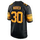 Zennovawear Jaylen Warren Pittsburgh Steelers Alternate Game Jersey - Black