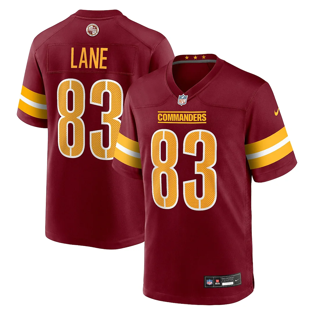 Zennovawear Jaylin Lane Washington Commanders Team Game Jersey - Burgundy