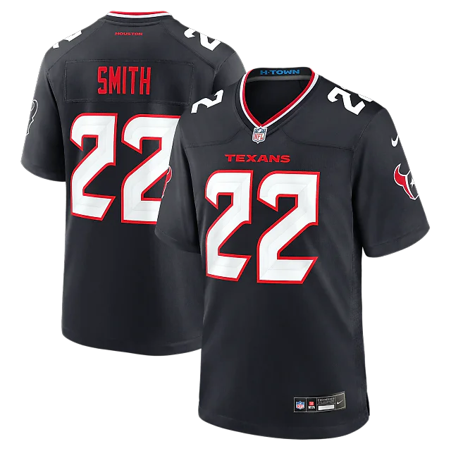 Zennovawear Jaylin Smith Houston Texans Team Game Jersey - Navy