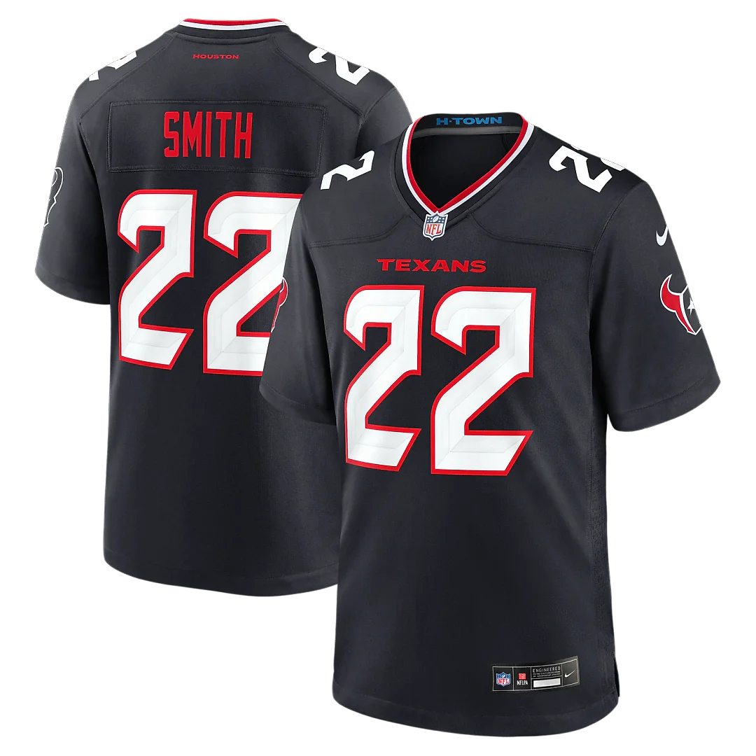 Zennovawear Jaylin Smith Houston Texans Team Game Jersey - Navy