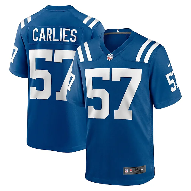 Zennovawear Jaylon Carlies Indianapolis Colts Game Jersey - Royal