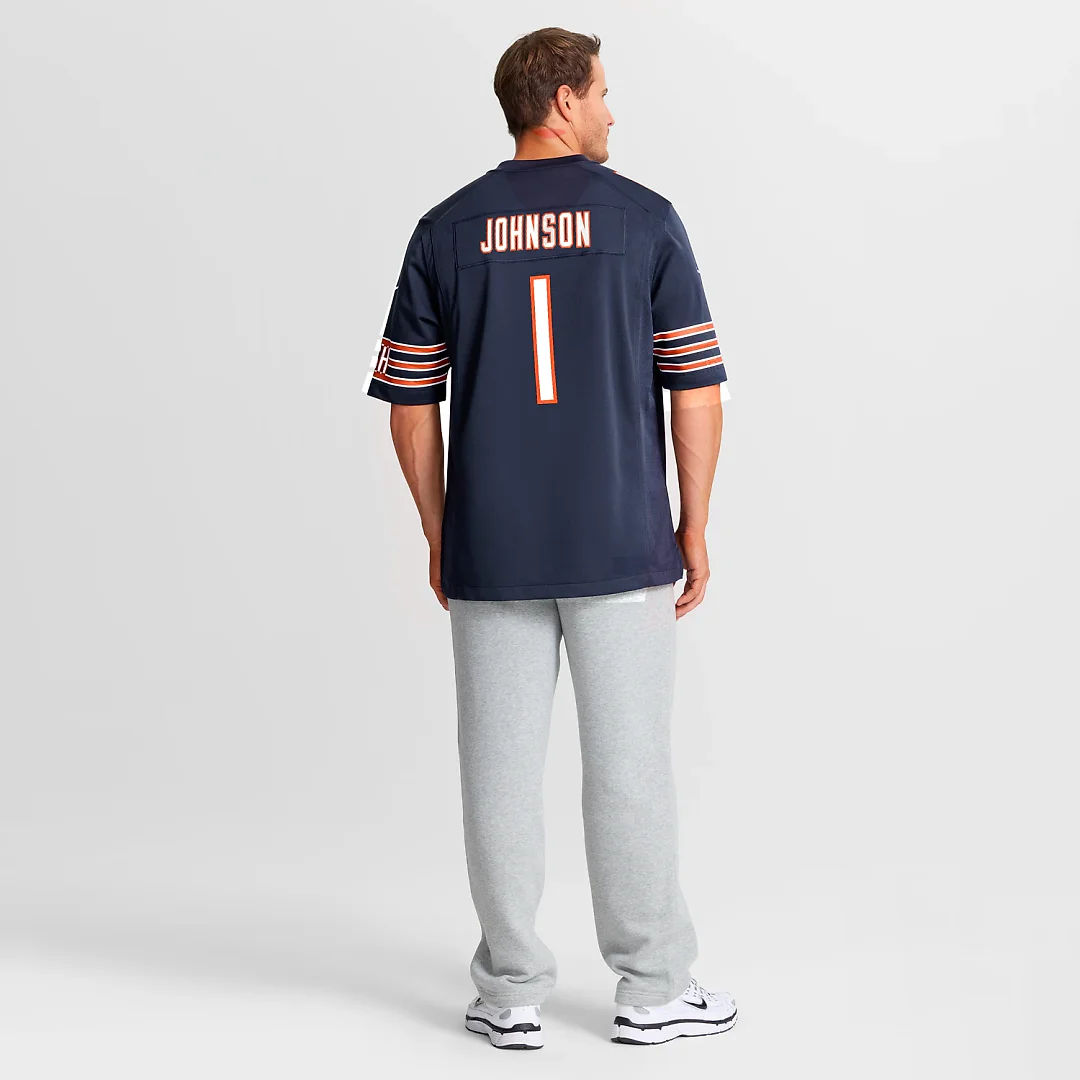 Zennovawear Jaylon Johnson Chicago Bears Game Jersey - Navy
