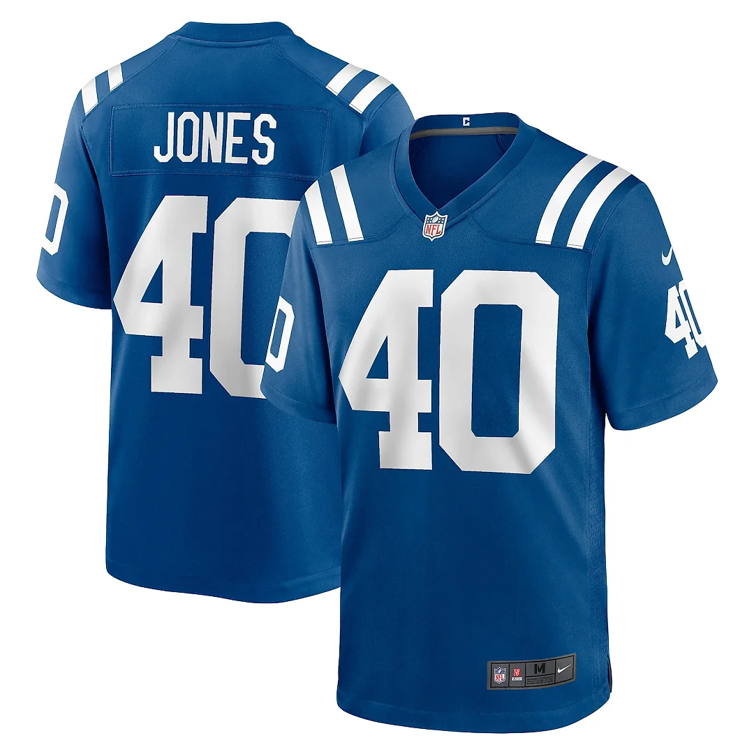 Zennovawear Jaylon Jones Indianapolis Colts Team Game Jersey - Royal