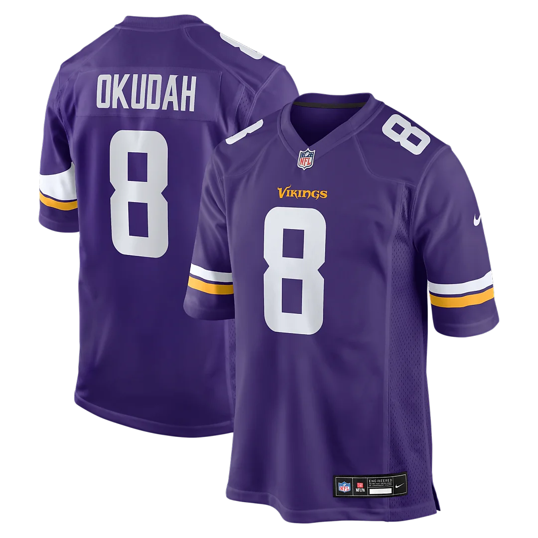Zennovawear Jeff Okudah Minnesota Vikings Team Game Jersey - Purple