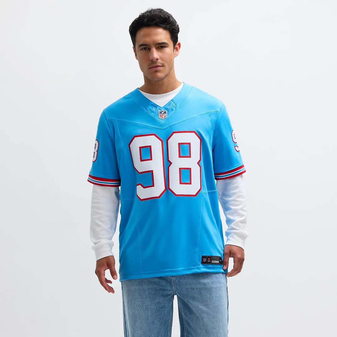 Zennovawear Jeffery Simmons Tennessee Titans Vapor FUSE. Limited Jersey - Light Blue