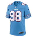Zennovawear Jeffery Simmons Tennessee Titans Game Jersey - Light Blue