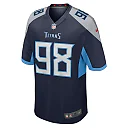 Zennovawear Jeffery Simmons Tennessee Titans Game Jersey - Navy