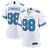 Zennovawear Jeffery Simmons Tennessee Titans Game Jersey - White