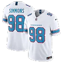 Zennovawear Jeffery Simmons Tennessee Titans Vapor FUSE. Stitched Limited Jersey - White