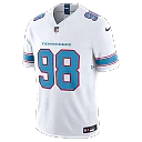 Zennovawear Jeffery Simmons Tennessee Titans Vapor FUSE. Stitched Limited Jersey - White