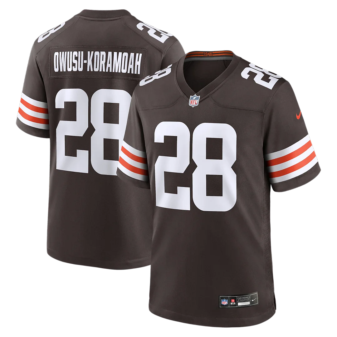 Zennovawear Jeremiah Owusu-Koramoah Cleveland Browns Game Player Jersey - Brown